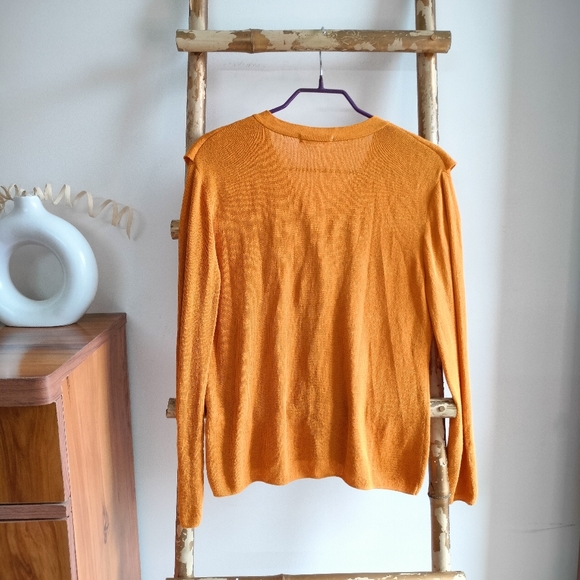 Roem Mustard Ruffle Cardigan - Picture 5 of 15